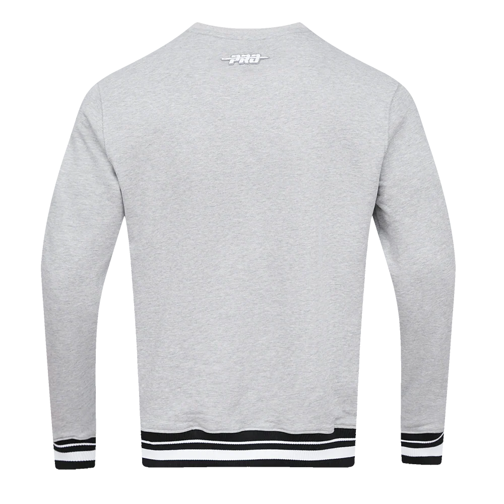 TEXAS SOUTHERN UNIVERSITY CLASSIC MEN'S STACKED LOGO CREWNECK (HEATHER GRAY/BLACK) - Image 4