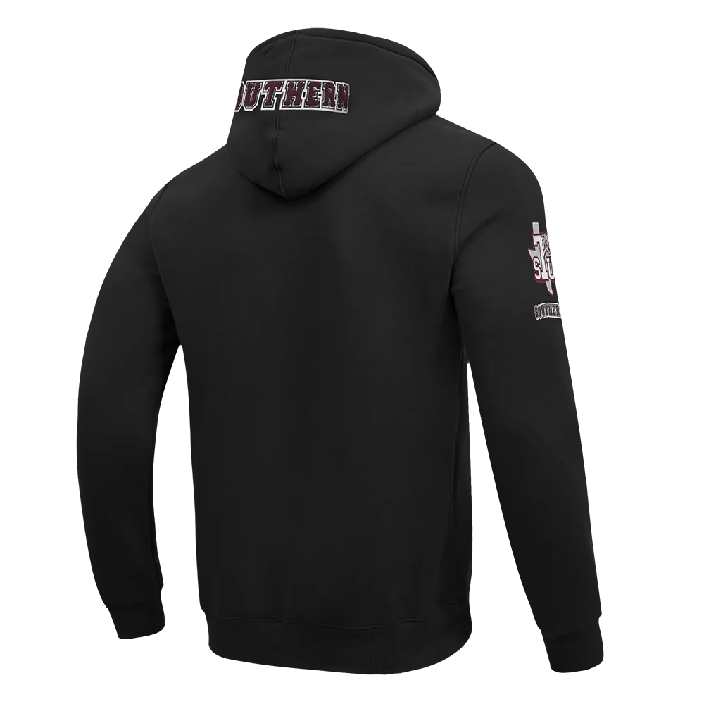 TEXAS SOUTHERN UNIVERSITY CLASSIC MEN'S PULLOVER HOODIE (BLACK) - Image 4