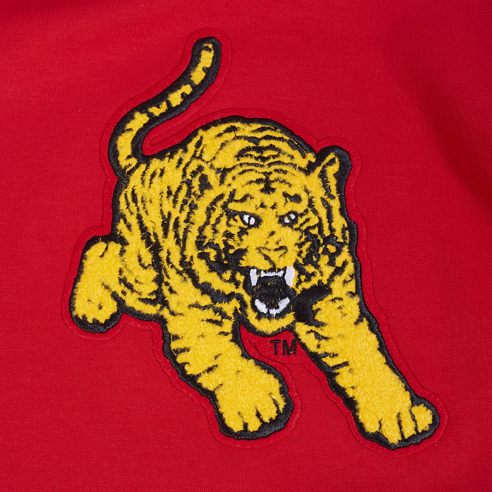 TUSKEGEE UNIVERSITY CLASSIC MEN'S PULLOVER HOODIE (RED) - Image 5