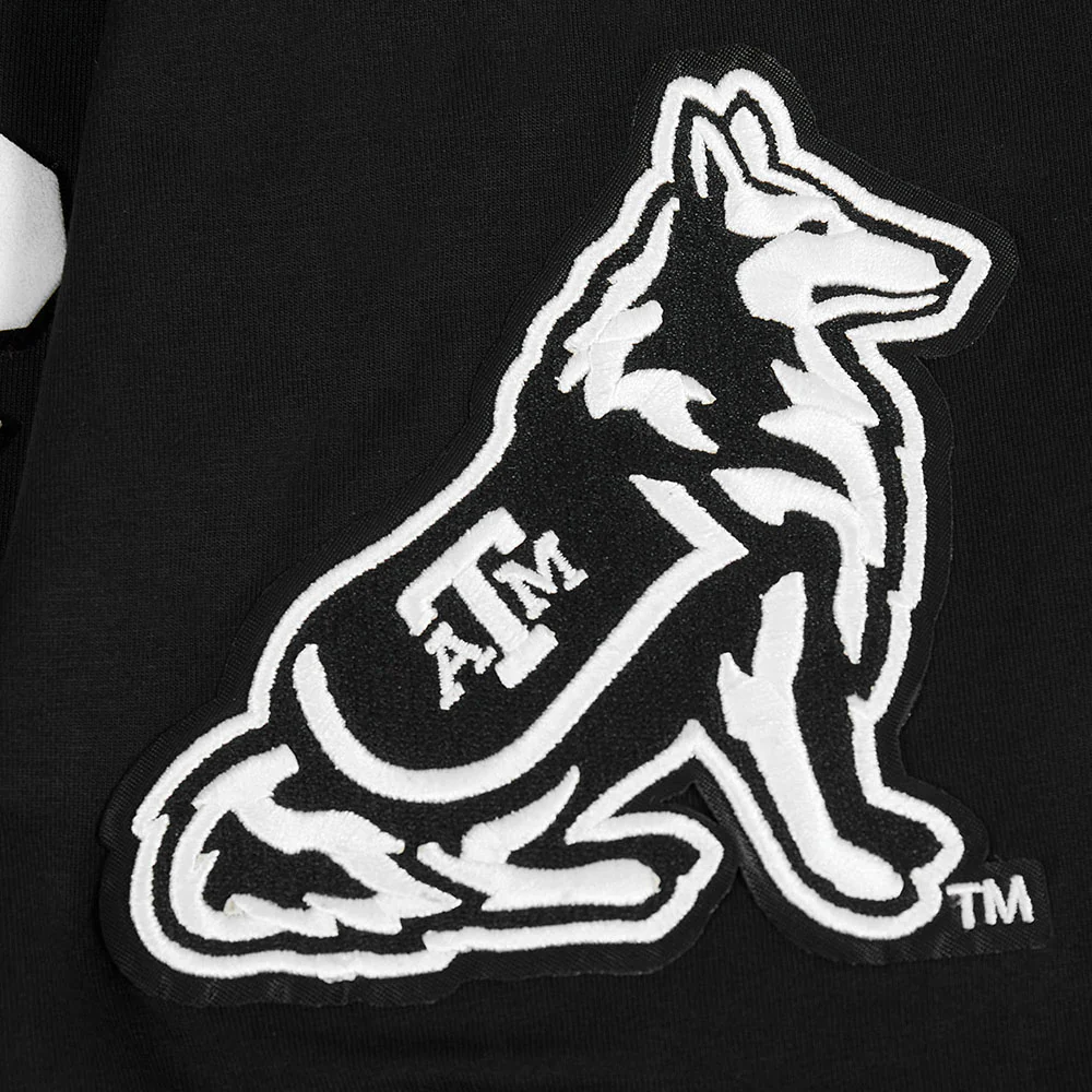 TEXAS A&M UNIVERSITY CLASSIC MEN'S STACKED LOGO TEE (BLACK) - Image 7
