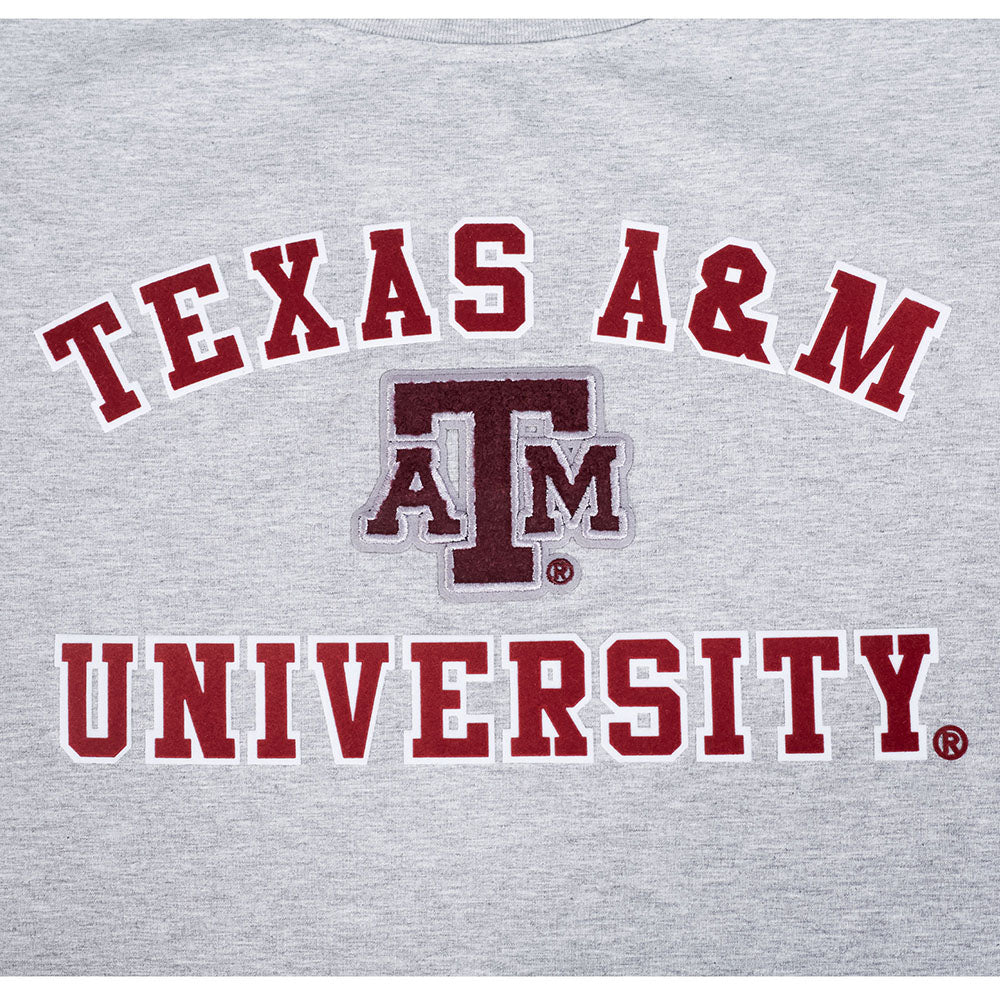 COLLEGE TEXAS A&M UNIVERSITY CLASSIC WOMEN'S SJ BOXY TEE (HEATHER GREY) - Image 6