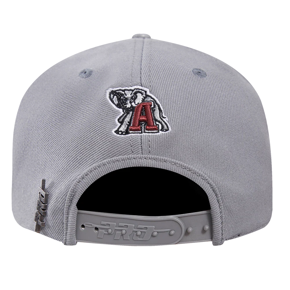 UNIVERSITY OF ALABAMA CLASSIC UNISEX WOOL SNAPBACK HAT (GRAY) - Image 5