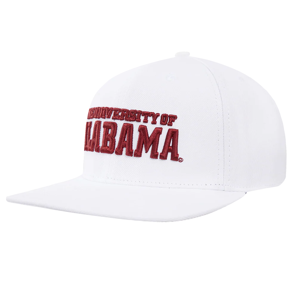 UNIVERSITY OF ALABAMA CLASSIC UNISEX WOOL SNAPBACK HAT (WHITE) - Image 2