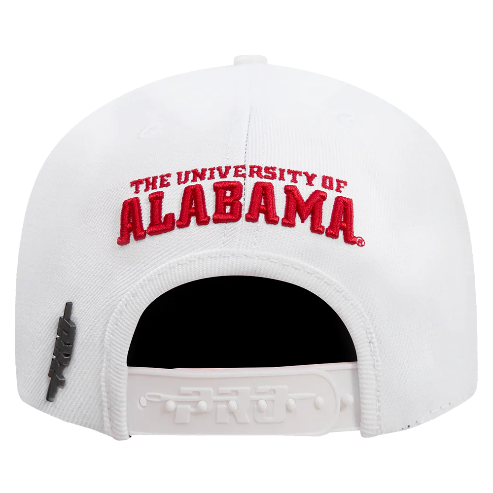 UNIVERSITY OF ALABAMA CLASSIC UNISEX WOOL SNAPBACK HAT (WHITE) - Image 5