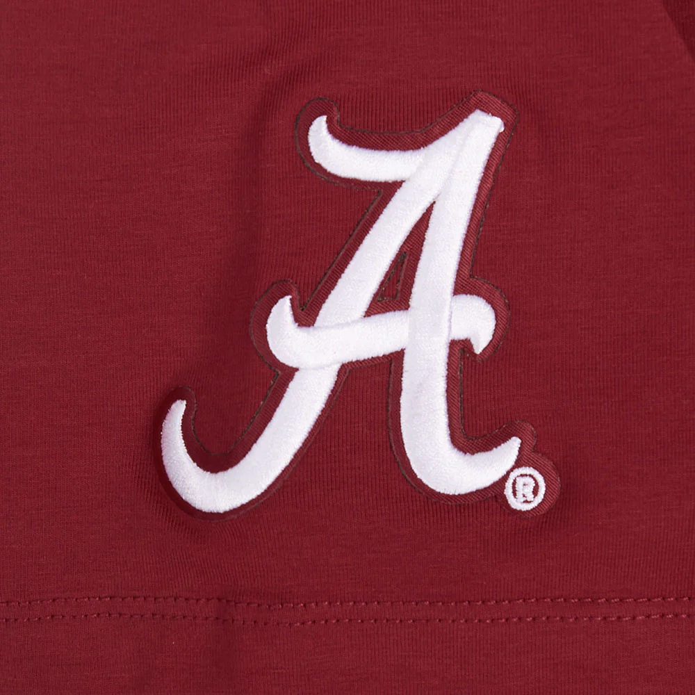 UNIVERSITY OF ALABAMA CLASSIC WOMEN'S SINGLE JERSEY BOXY TEE (CARDINAL RED) - Image 6