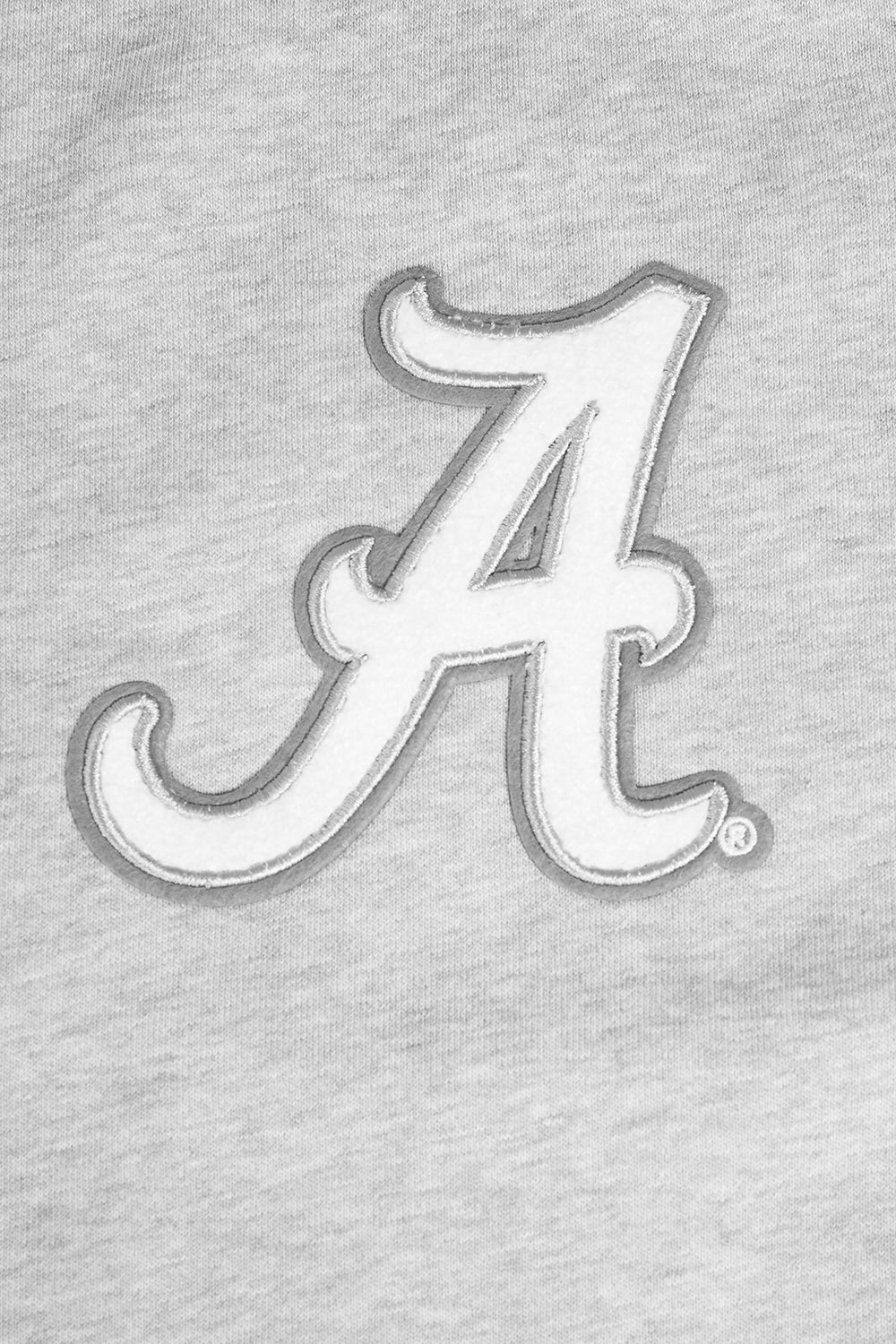 UNIVERSITY OF ALABAMA CLASSIC WOMEN'S RIB FLEECE CREWNECK (HEATHER GRAY/BLACK) - Image 5