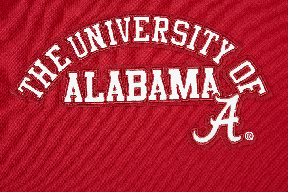 UNIVERSITY OF ALABAMA CLASSIC WOMEN'S FLEECE CREWNECK (CARDINAL RED) - Image 5