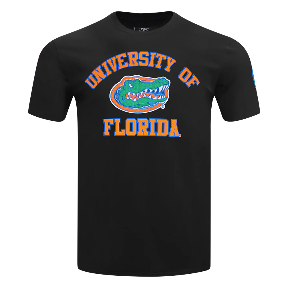 UNIVERSITY OF FLORIDA CLASSIC MEN'S STACKED LOGO TEE (BLACK)
