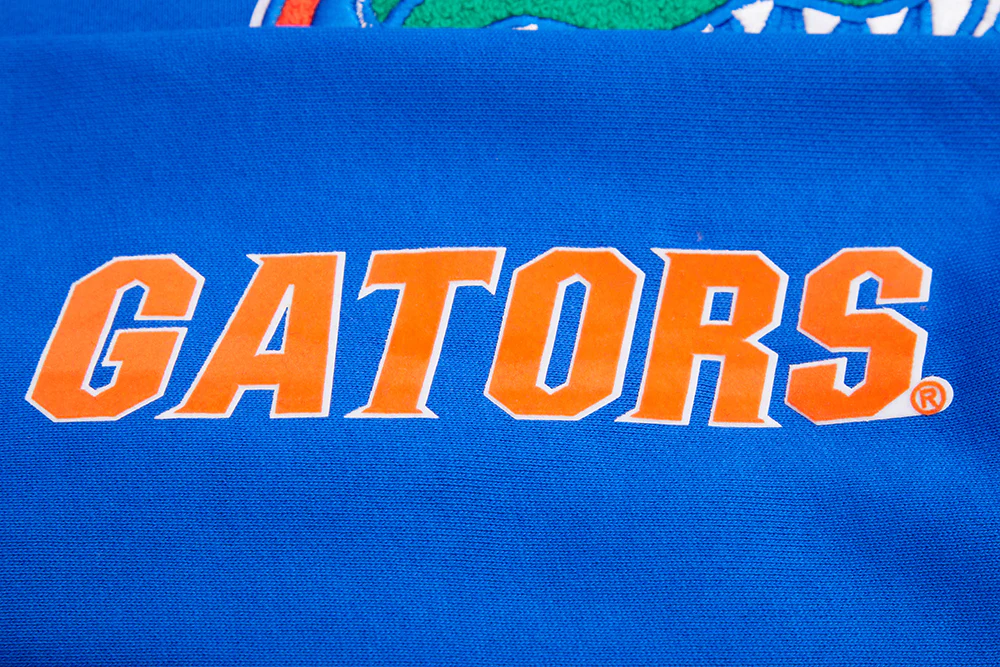 UNIVERSITY OF FLORIDA CLASSIC MEN'S STACKED LOGO PULLOVER HOODIE (ROYAL/ORANGE/ROYAL) - Image 6