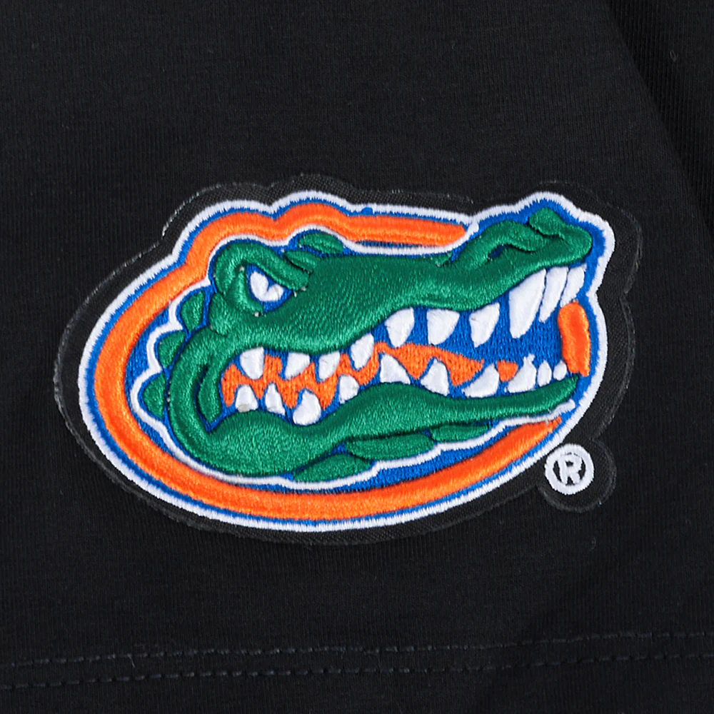 UNIVERSITY OF FLORIDA CLASSIC WOMEN'S SINGLE JERSEY BOXY TEE (BLACK) - Image 6