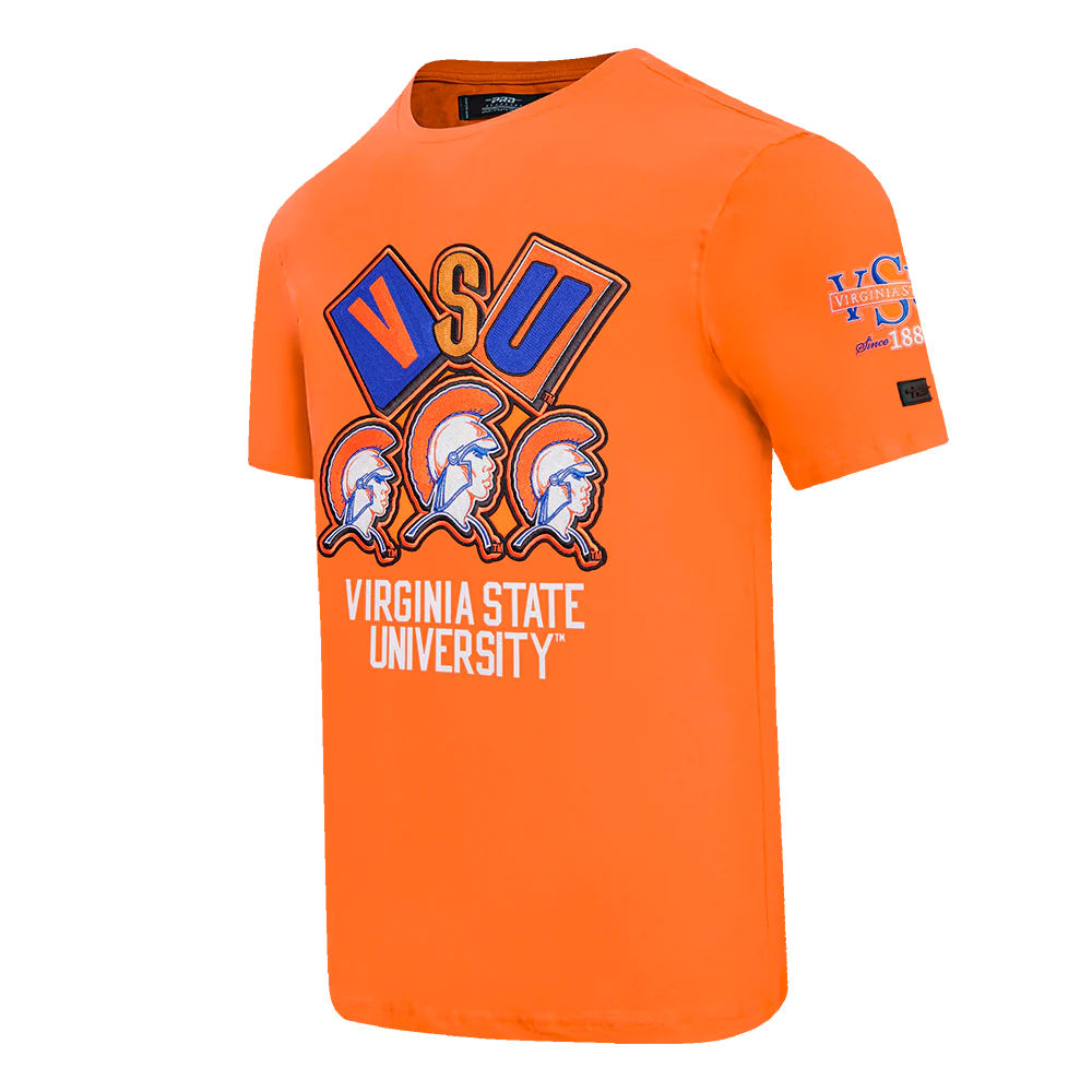 VIRGINIA STATE UNIVERSITY HOMECOMING SINGLE JERSEY MEN'S TEE (ORANGE) - Image 2