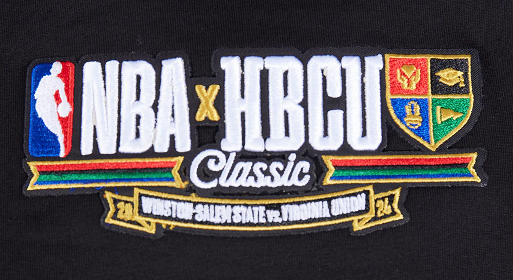WINSTON-SALEM STATE UNIVERSITY HBCU X NBA ALL STAR 2024 MEN'S SINGLE JERSEY T (BLACK) - Image 5