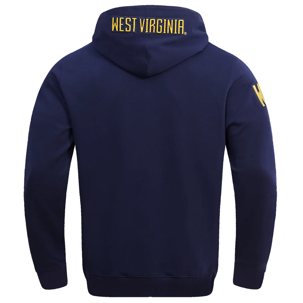 WEST VIRGINIA UNIVERSITY CLASSIC MEN'S PULLOVER HOODIE (MIDNIGHT NAVY) - Image 3