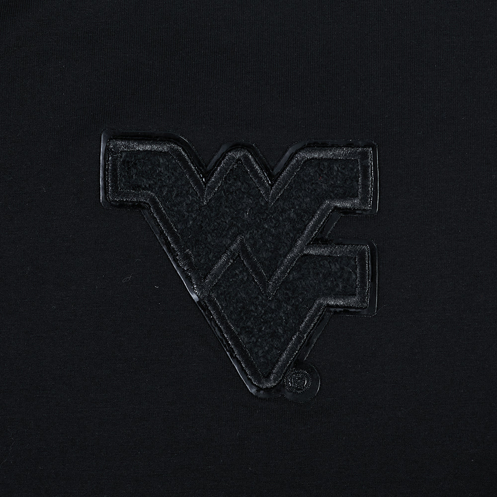 WEST VIRGINIA UNIVERSITY TRIPLE BLACK WOMEN'S SJ BOXY TEE (BLACK) - Image 6