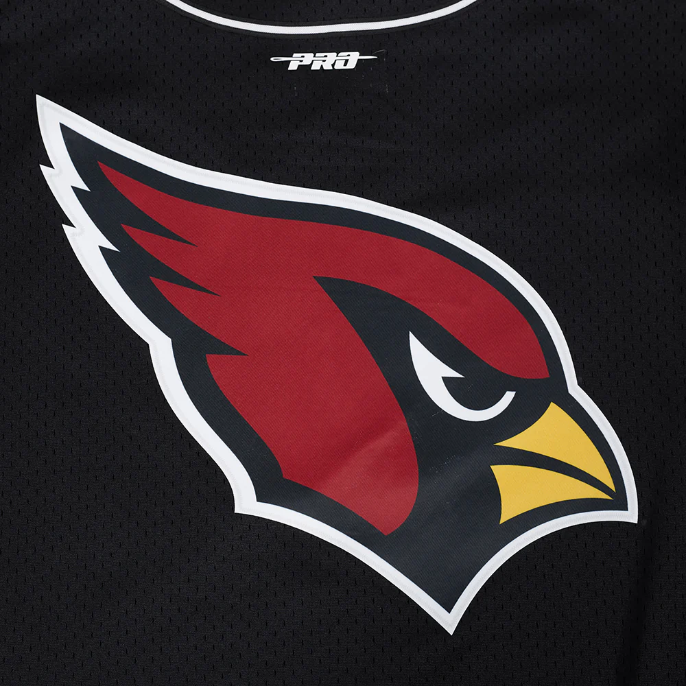 NFL ARIZONA CARDINALS SCRIPT TAIL MEN'S MESH BUTTON DOWN SHIRT (BLACK) - Image 15