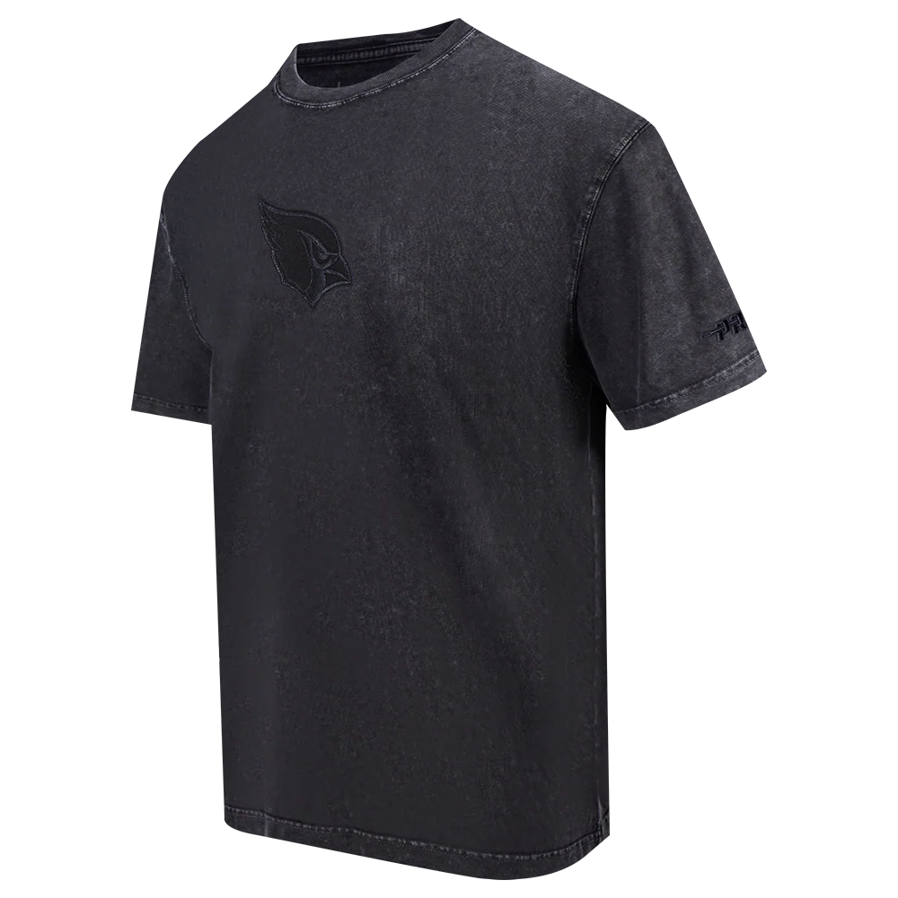 NFL ARIZONA CARDINALS WASHED CLASSIC MEN'S ENZYME WASH CJ DROP SHOULDER TEE (WASHED BLACK) - Image 4