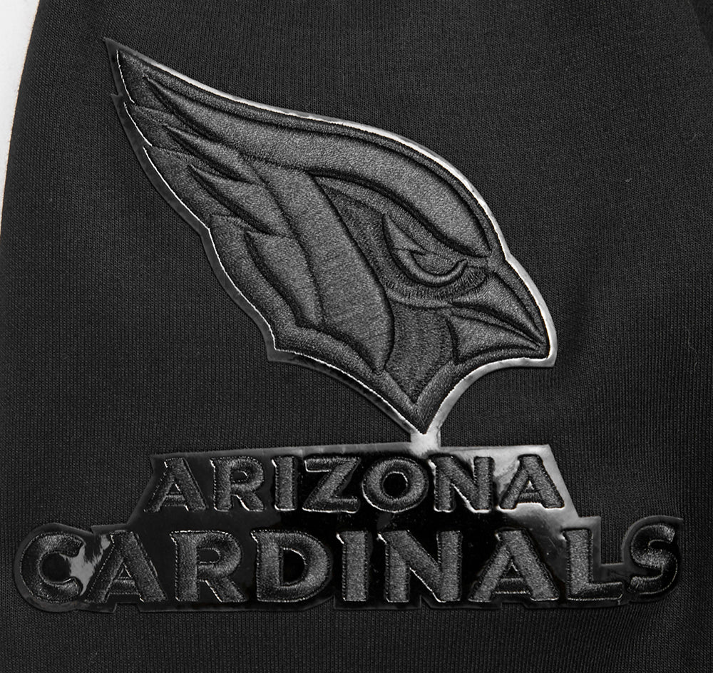 NFL ARIZONA CARDINALS TRIPLE BLACK MEN'S DK FZ HOODIE (TRIPLE BLACK) - Image 7