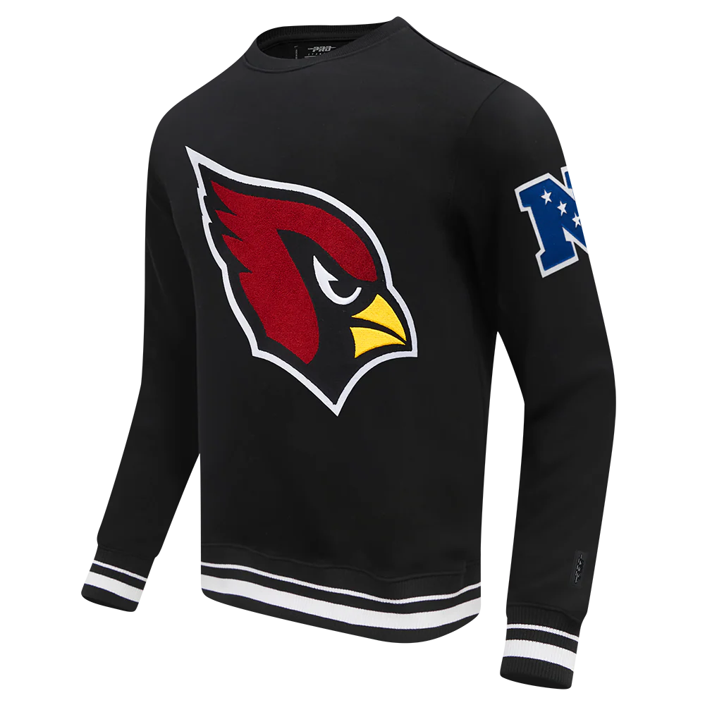 NFL ARIZONA CARDINALS MASHUP MEN'S RIB CREWNECK (BLACK) - Image 12