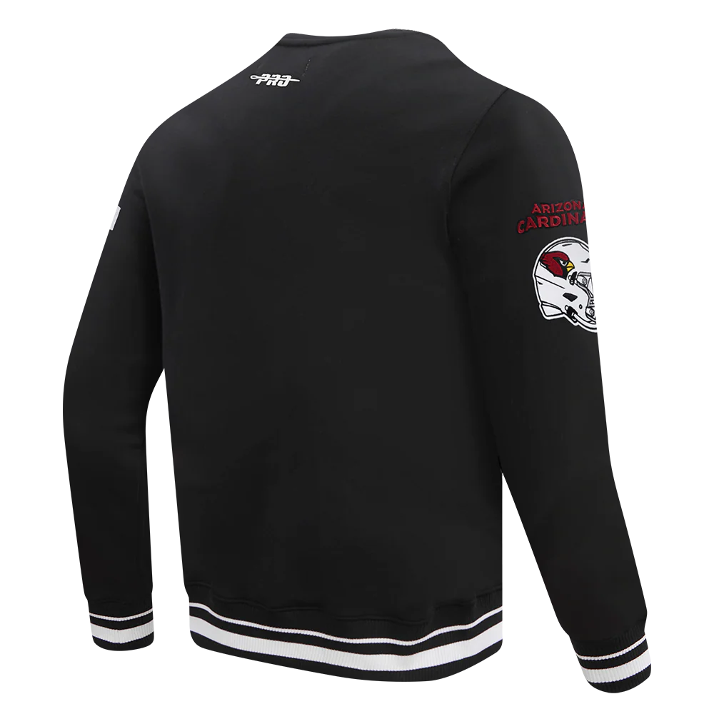 NFL ARIZONA CARDINALS MASHUP MEN'S RIB CREWNECK (BLACK) - Image 6