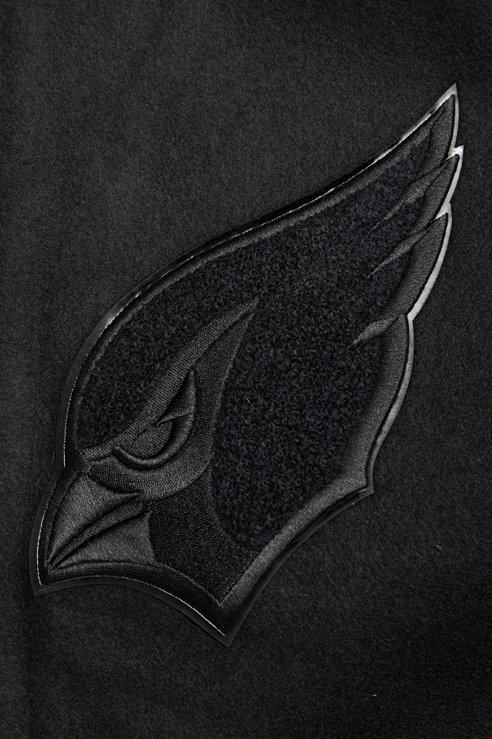 NFL ARIZONA CARDINALS TRIPLE BLACK MEN'S WOOL VARSITY JACKET (TRIPLE BLACK MEN'S) - Image 7