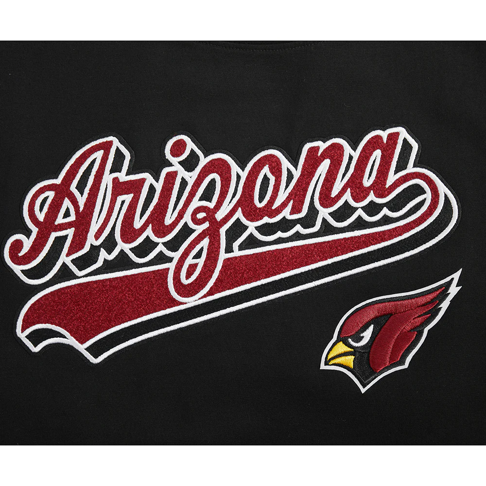 NFL ARIZONA CARDINALS SCRIPT TAIL WOMEN'S SJ BOXY TEE (BLACK) - Image 8
