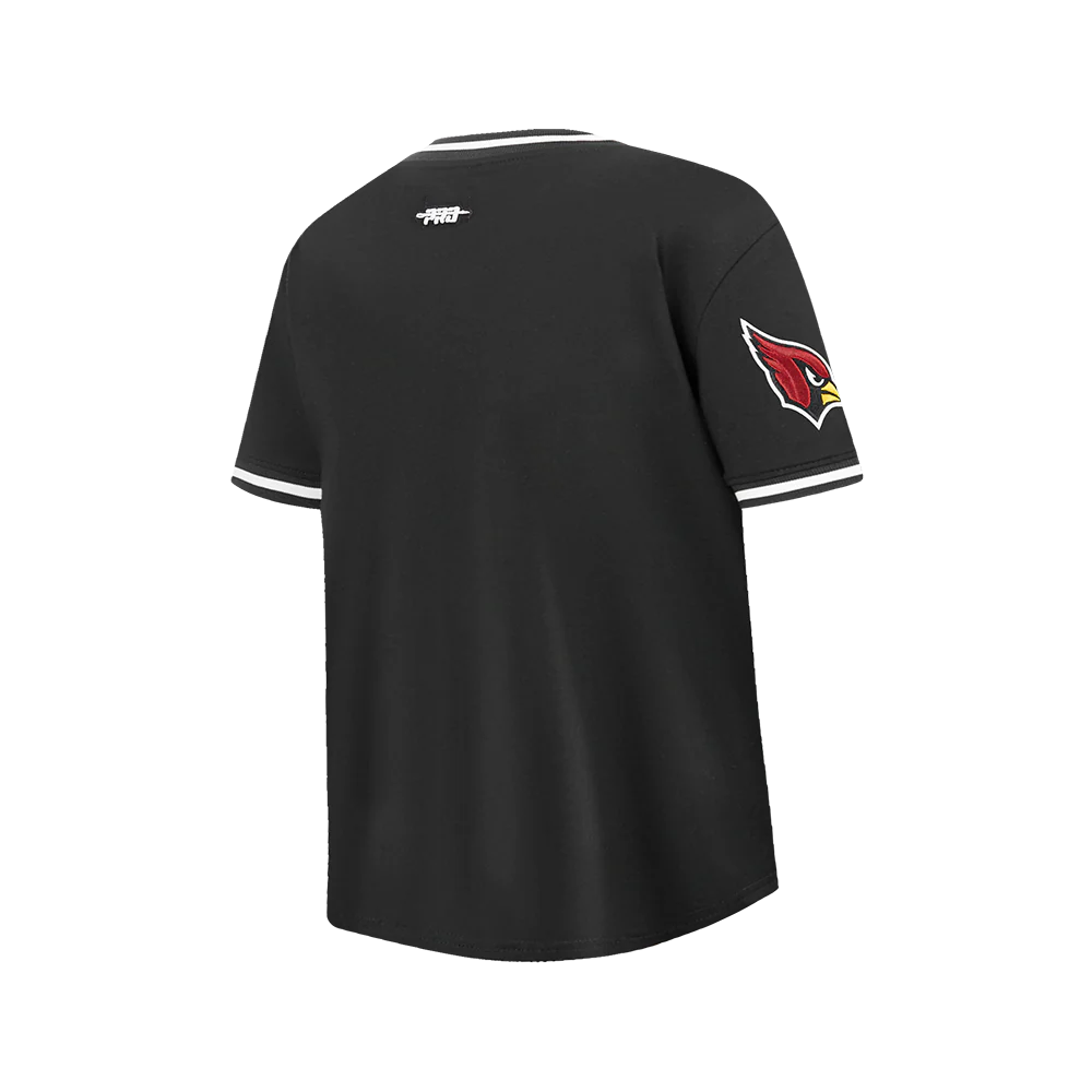 NFL ARIZONA CARDINALS CLASSIC BIG BOYS SHORT SLEEVE STRIPED RIB TEE (BLACK) - Image 4