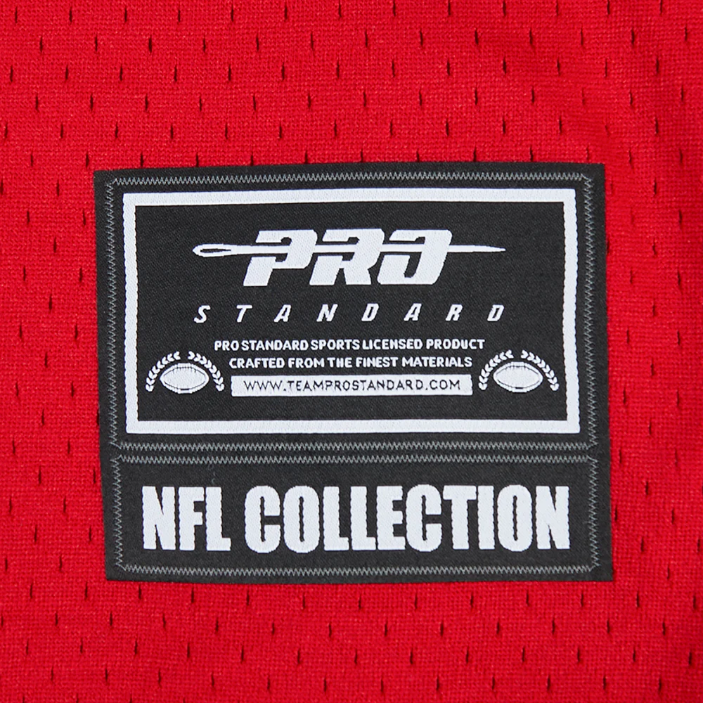 NFL ATLANTA FALCONS CLASSIC MESH BUTTON DOWN SHIRT (RED/BLACK) - Image 6