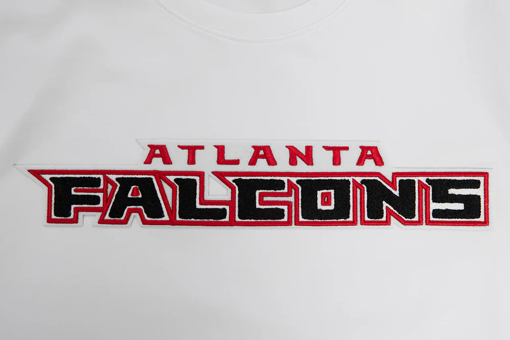 NFL ATLANTA  FALCONS CLASSIC CHENILLE SINGLE JERSEY TEE (WHITE) - Image 5