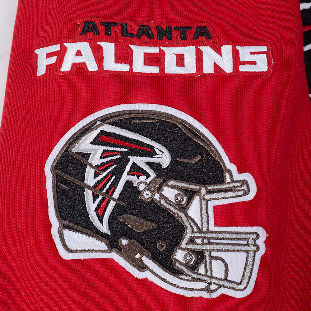 NFL ATLANTA FALCONS MASHUP MEN'S RIB CREWNECK (RED/BLACK) - Image 8