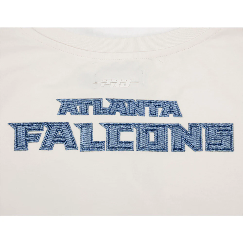 NFL ATLANTA FALCONS VARSITY BLUES WOMEN'S SJ BOXY TEE (LINEN) - Image 10