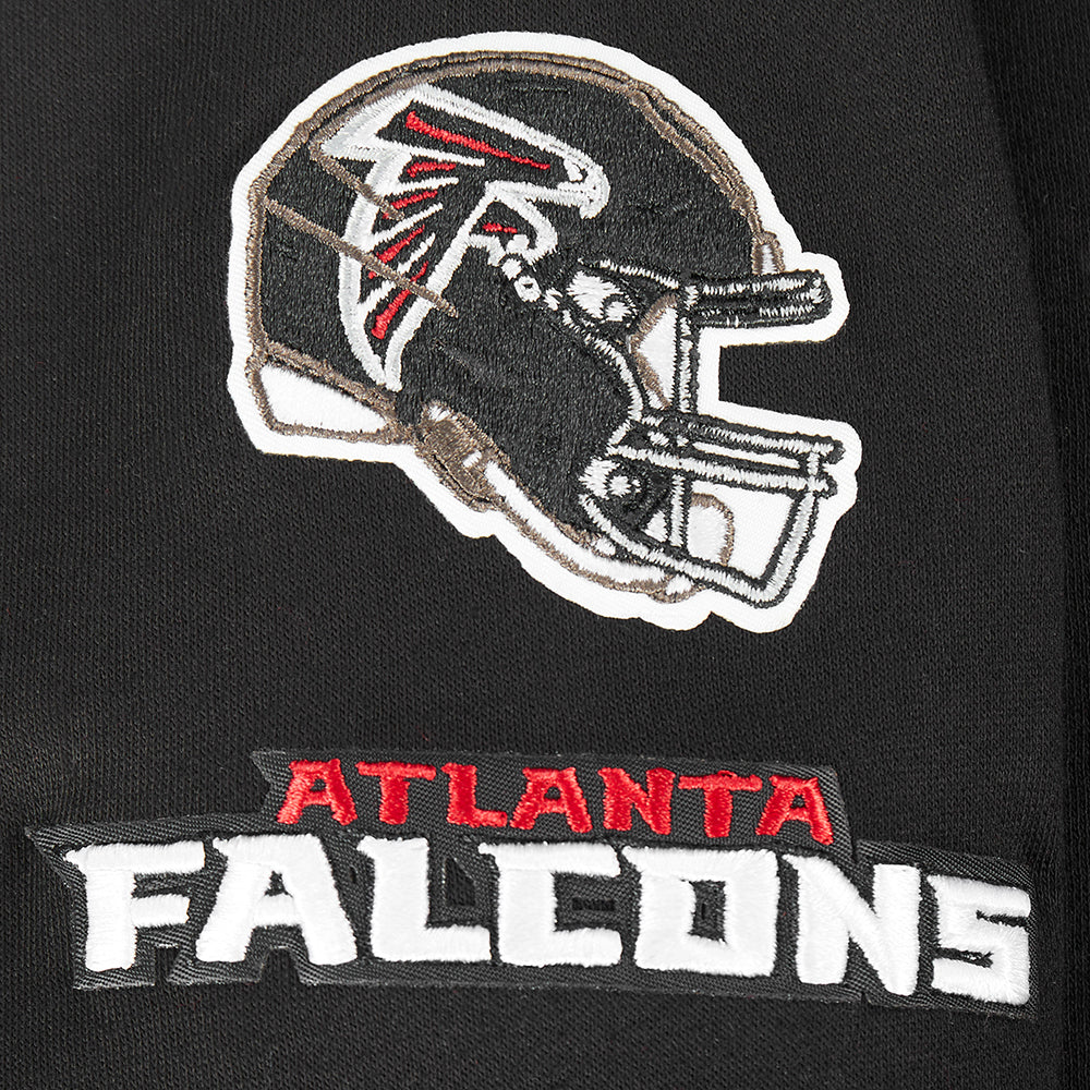 NFL ATLANTA FALCONS CLASSIC BIG GIRLS FLEECE FULL ZIP HOODIE (BLACK) - Image 7