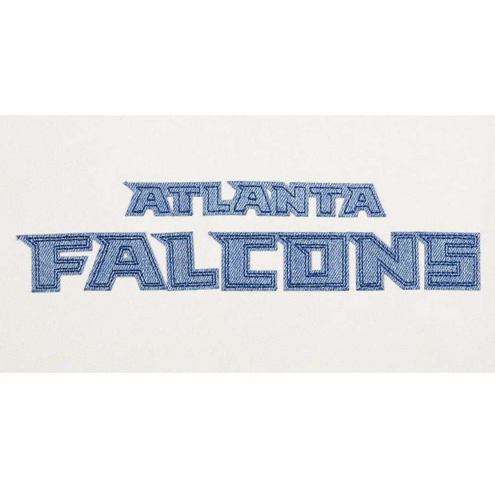 NFL ATLANTA FALCONS VARSITY BLUES WOMEN'S FLC CREWNECK (LINEN) - Image 9