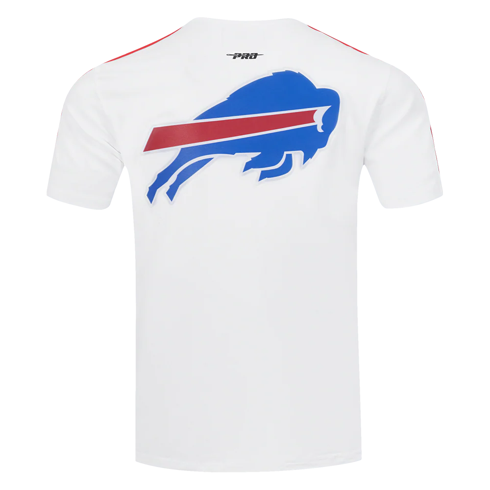 NFL BUFFALO BILLS CLASSIC MESH SJ STRIPED TEE (WHITE/RED) - Image 3