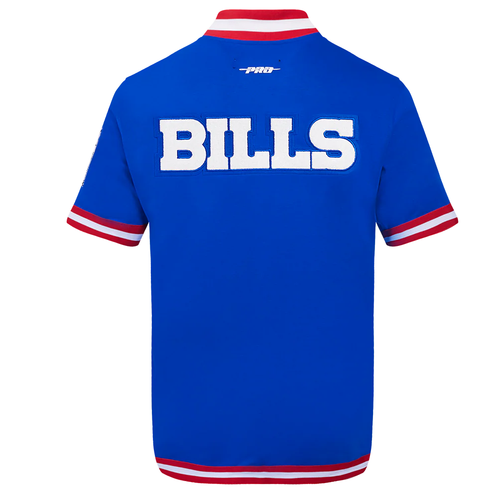 NFL BUFFALO BILLS CLASSIC MEN'S WARM UP JACKET (ROYAL BLUE/RED) - Image 3