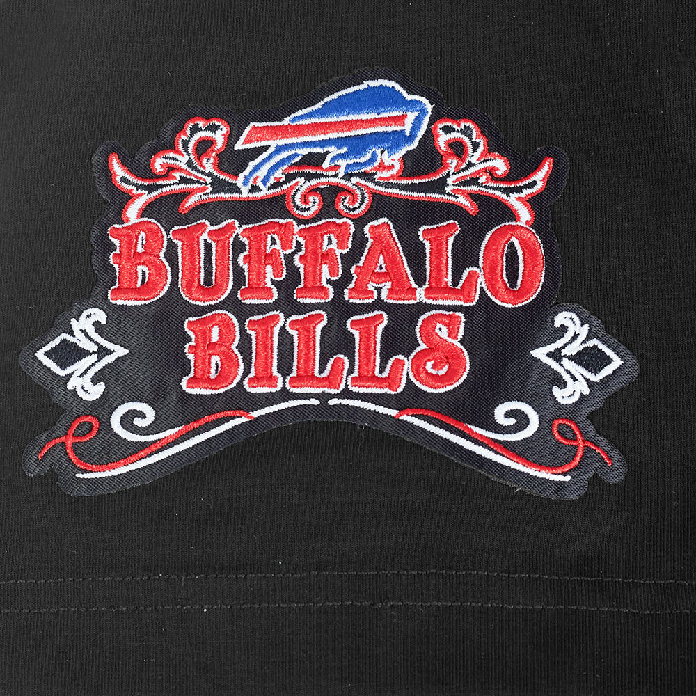NFL BUFFALO BILLS REBEL ATHLETICS STACKED LOGO MEN'S SJ TEE (BLACK) - Image 11