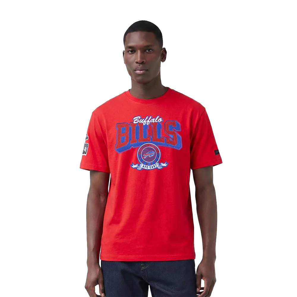 NFL BUFFALO BILLS TEAM BADGE MEN'S SJ TEE (RED)