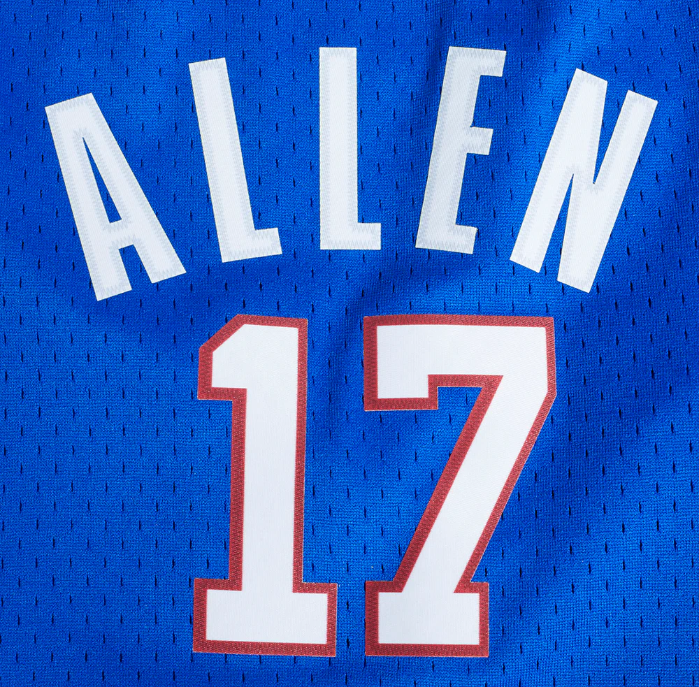 NFL BUFFALO BILLS JOSH ALLEN #17 MEN'S MESH SHORT (ROYAL BLUE/RED) - Image 5
