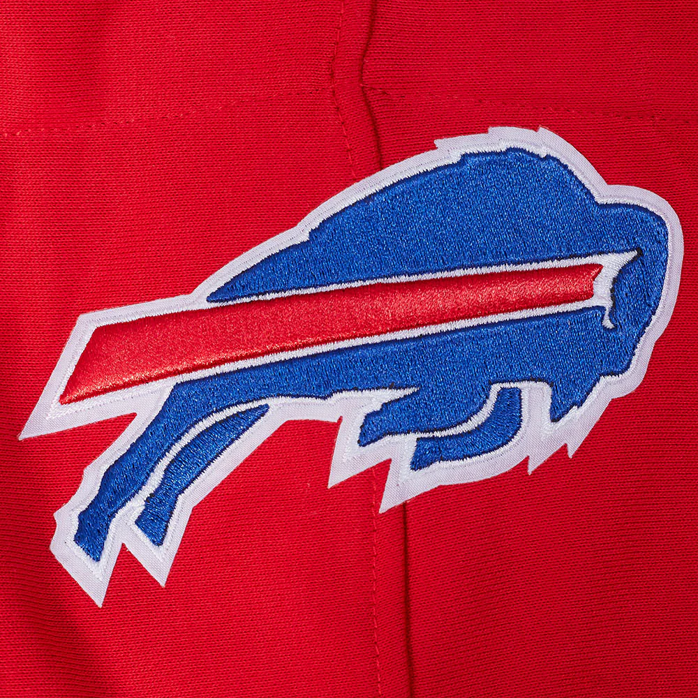 NFL BUFFALO BILLS SCRIPT TAIL MEN'S RIB FLC PO HOODIE (RED) - Image 9