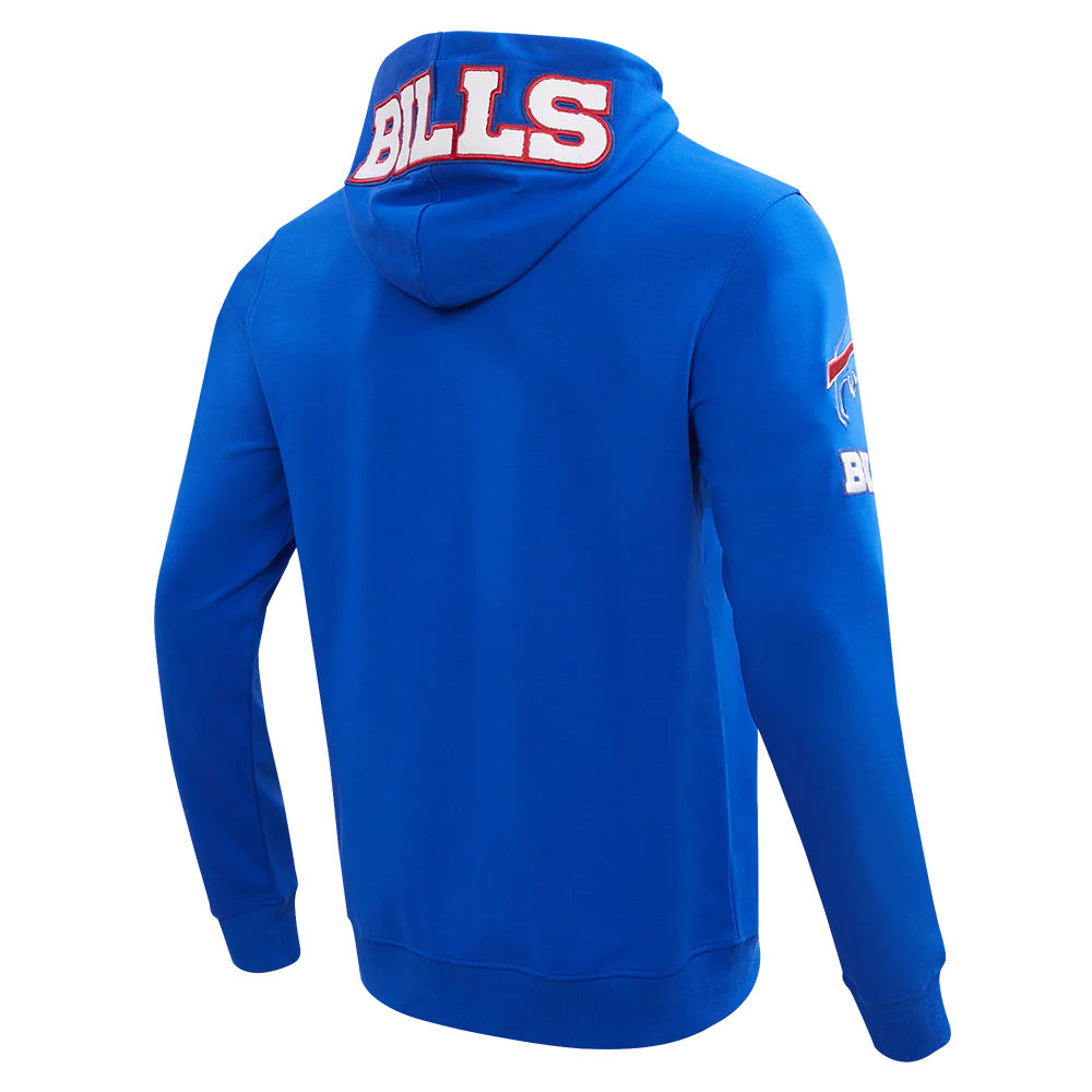 NFL BUFFALO BILLS CLASSIC CHENILLE FULL ZIP HOODIE (ROYAL BLUE) - Image 3