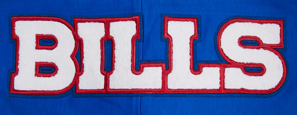 NFL BUFFALO BILLS CLASSIC CHENILLE FULL ZIP HOODIE (ROYAL BLUE) - Image 5