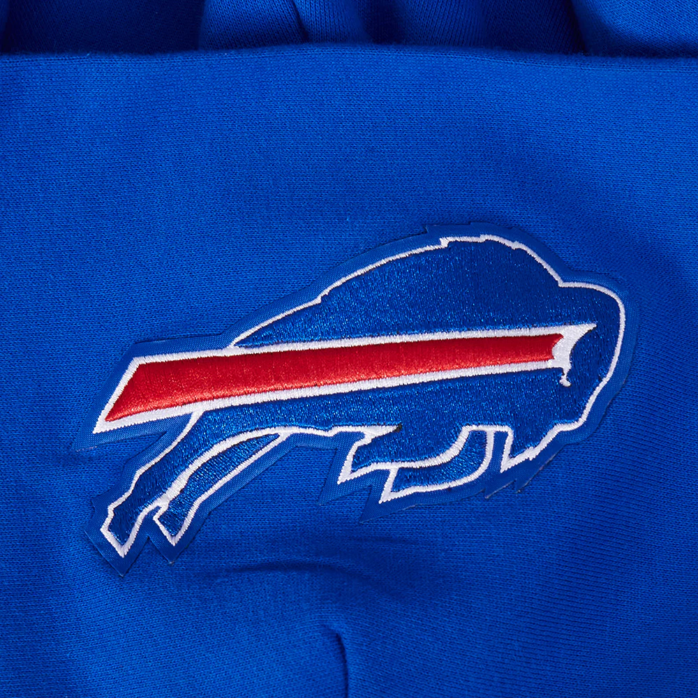 NFL BUFFALO BILLS WINGSPAN MEN'S DROP SHOULDER FLEECE PULLOVER HOODIE (ROYAL BLUE) - Image 7
