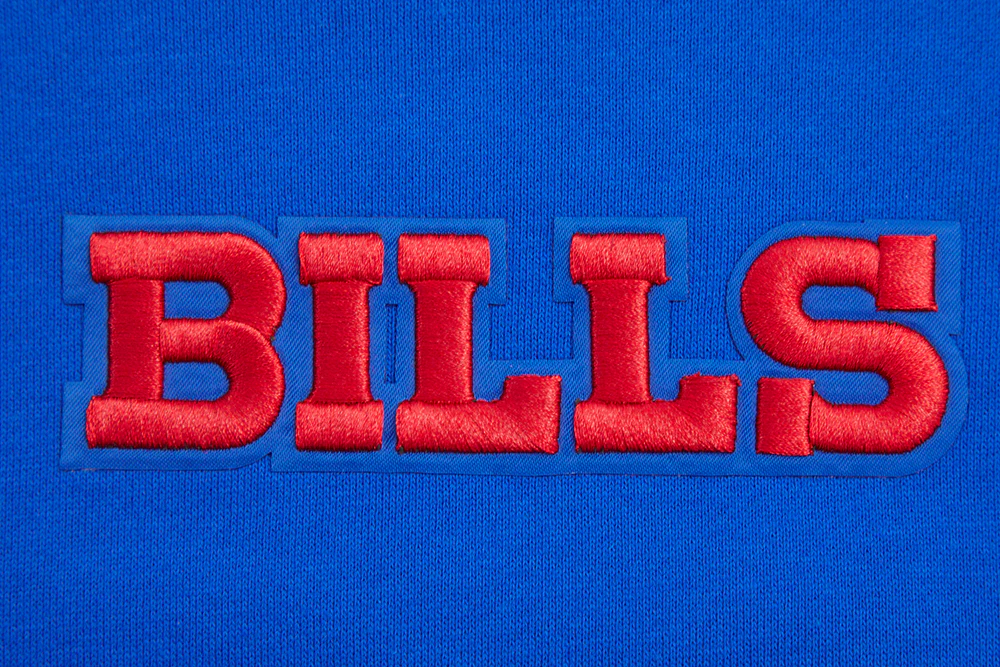 NFL BUFFALO BILLS WINGSPAN MEN'S DROP SHOULDER FLEECE CREWNECK (ROYAL BLUE) - Image 9