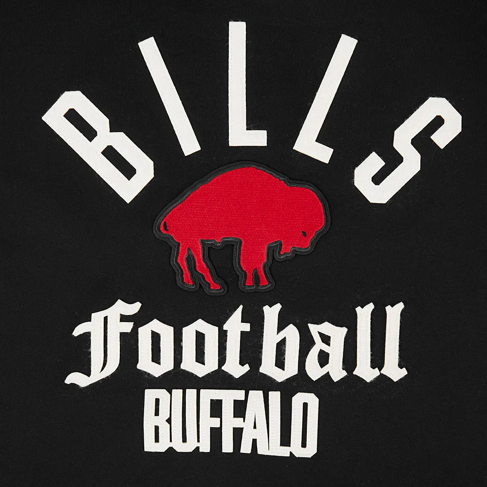 NFL BUFFALO BILLS MODERN ORIGINALS MEN'S FLC PO HOODIE (BLACK) - Image 7