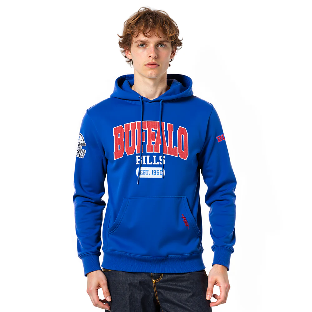 NFL BUFFALO BILLS CITY ARCH MEN'S FLC PO HOODIE (ROYAL BLUE)