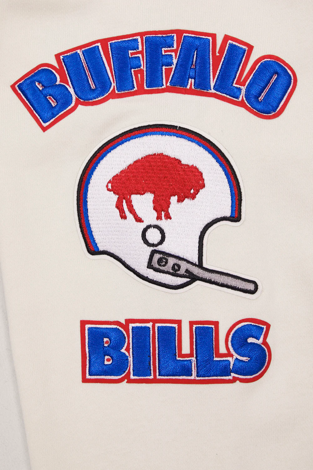 NFL BUFFALO BILLS RETRO CLASSIC MEN'S PULLOVER HOODIE (EGGSHELL/ ROYAL BLUE) - Image 13