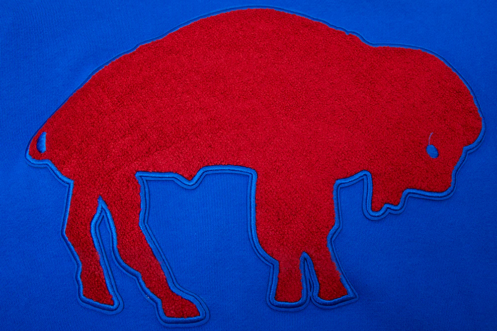 NFL BUFFALO BILLS RETRO CLASSIC MEN'S PULLOVER HOODIE (ROYAL BLUE/RED) - Image 5