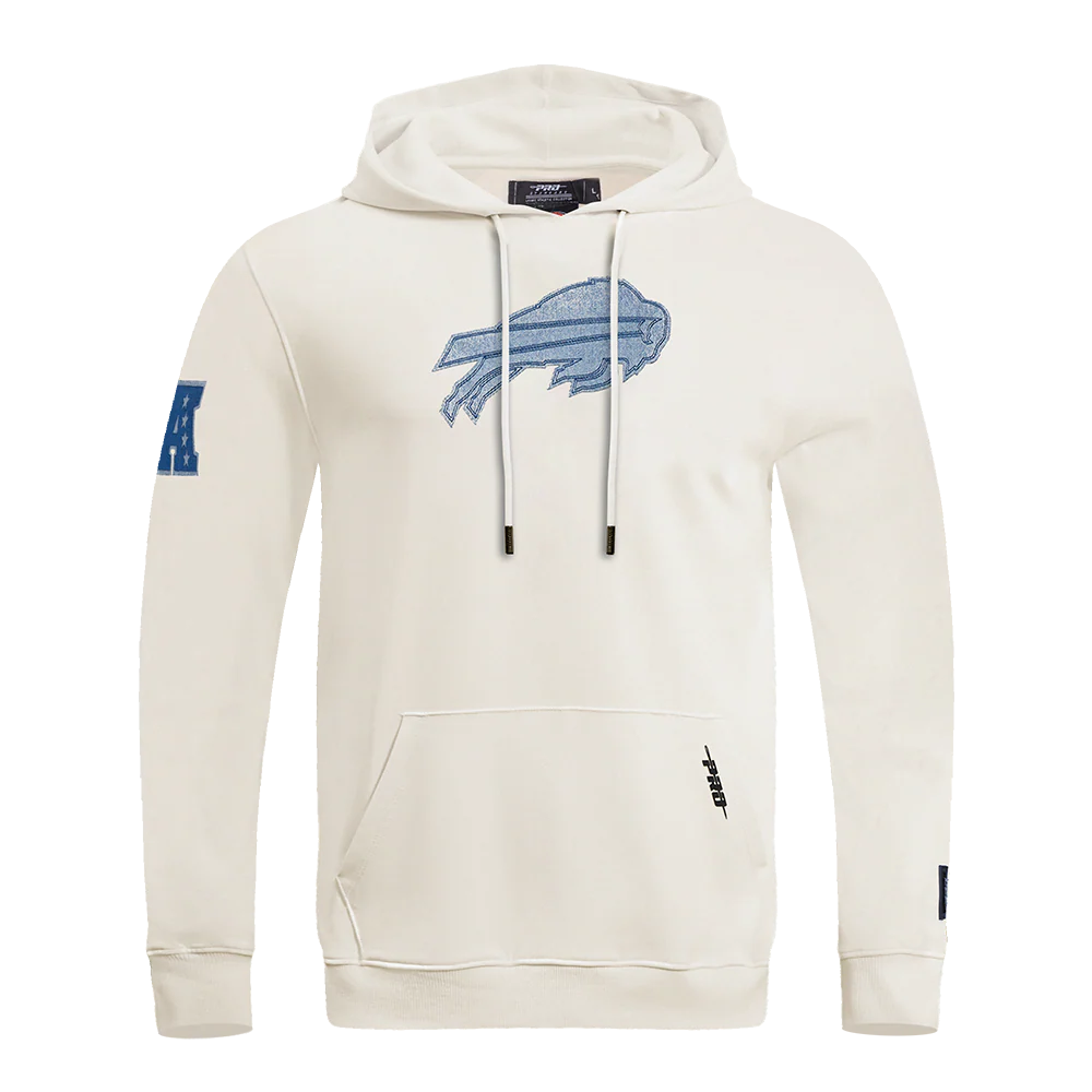 NFL BUFFALO BILLS VARSITY BLUES MEN'S PULLOVER HOODIE (LINEN)