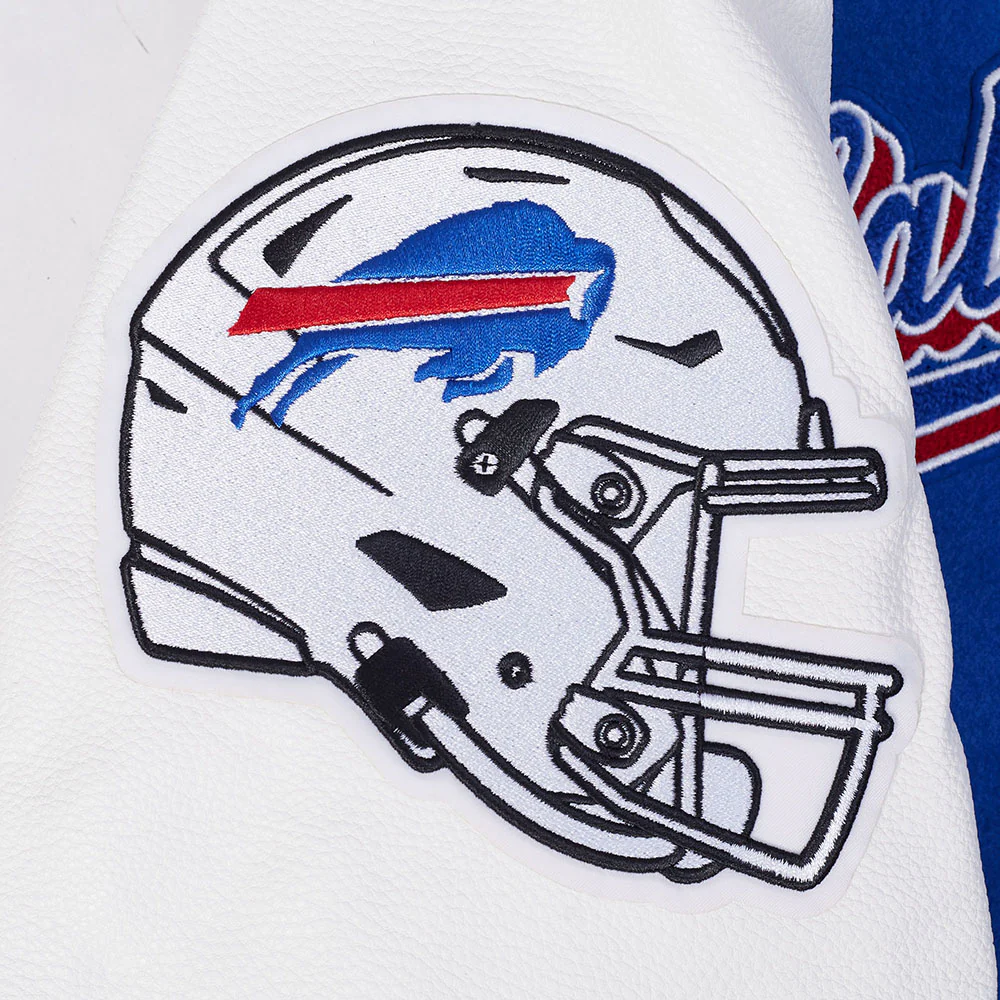NFL BUFFALO BILLS SCRIPT TAIL MEN'S RIB WOOL VARSITY (ROYAL BLUE/RED) - Image 9