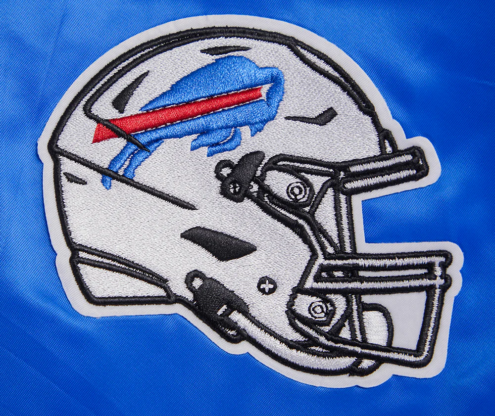 NFL BUFFALO BILLS BIG LOGO NO FILL MEN'S SATIN JACKET (ROYAL BLUE) - Image 7