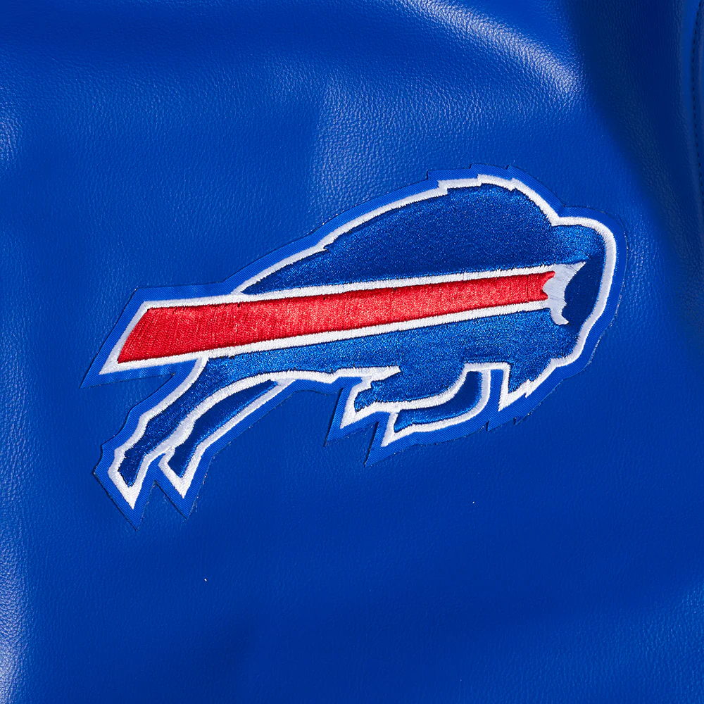 NFL BUFFALO BILLS CITY SIGNATURE MEN'S LEATHER VARSITY JACKET (ROYAL BLUE/WHITE) - Image 6